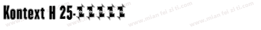 Kontext H 25字体转换